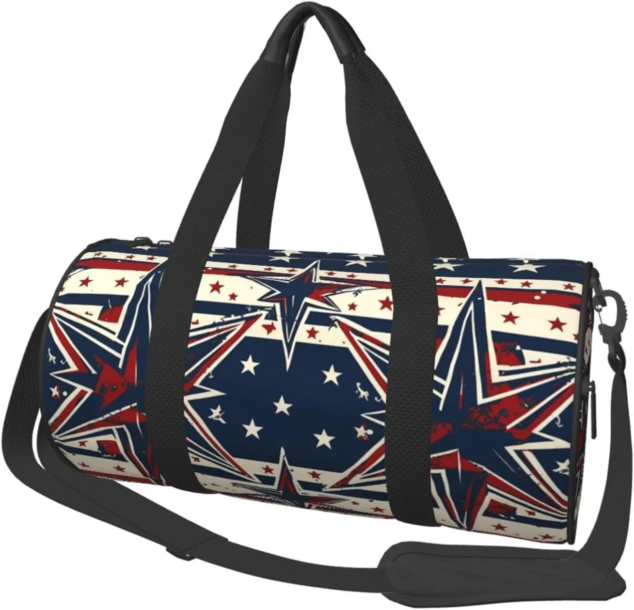 Travel Duffel Bag Patriot Star Line Weekender Overnight Bag For Men Women Large Capacity Sports Gym Bag Canvas Carry On Tote Bags For Travel Yoga