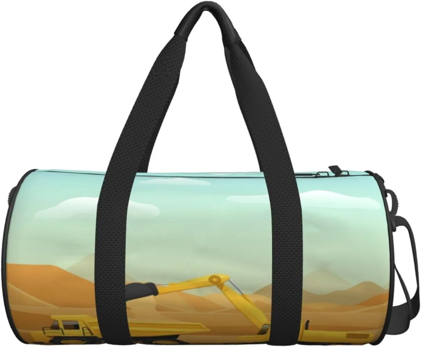 Travel Duffle Bag for Men Women, Construction Machinery Duffle Bags for Sport Gym Overnight Luggage