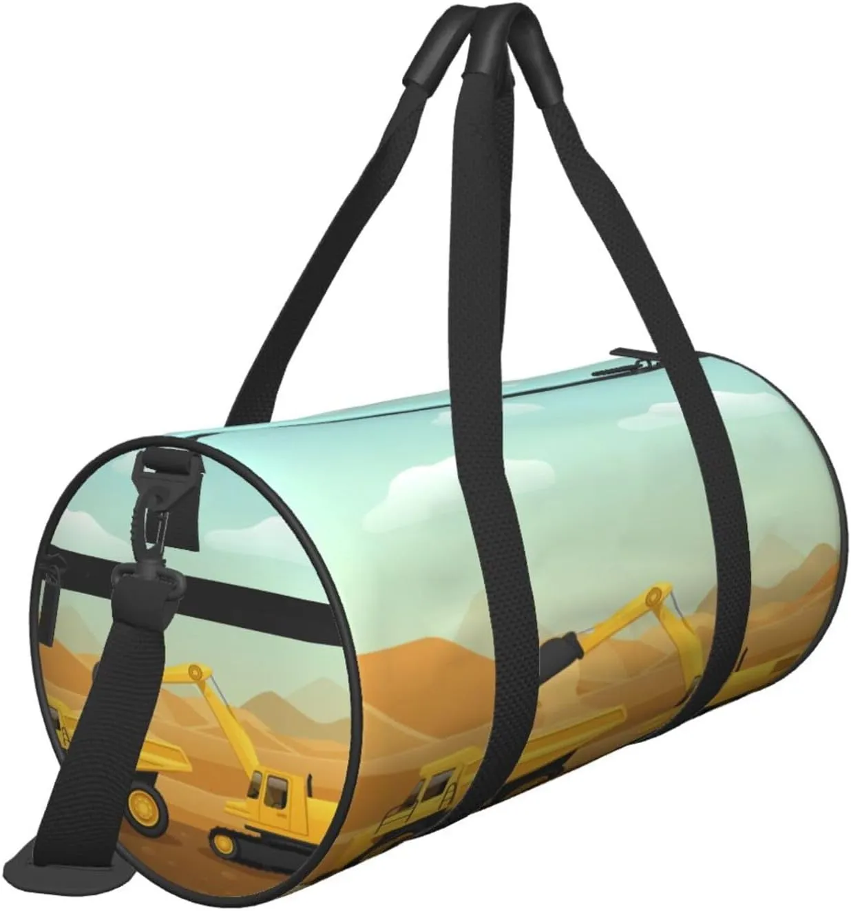 Travel Duffle Bag for Men Women, Construction Machinery Duffle Bags for Sport Gym Overnight Luggage