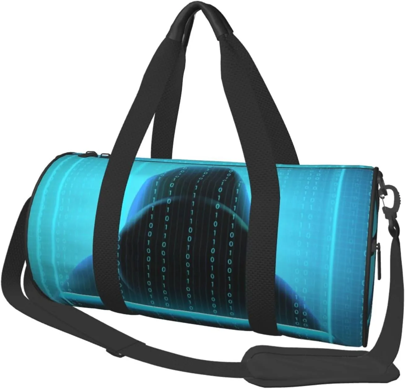 Travel Duffle Bag for Men Women, Hacker Code Duffle Bags for Sport Gym Overnight Luggage