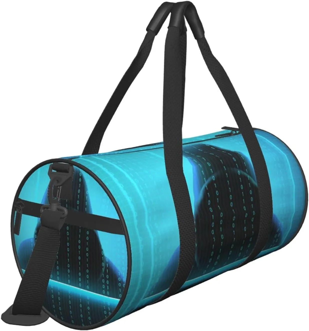 Travel Duffle Bag for Men Women, Hacker Code Duffle Bags for Sport Gym Overnight Luggage