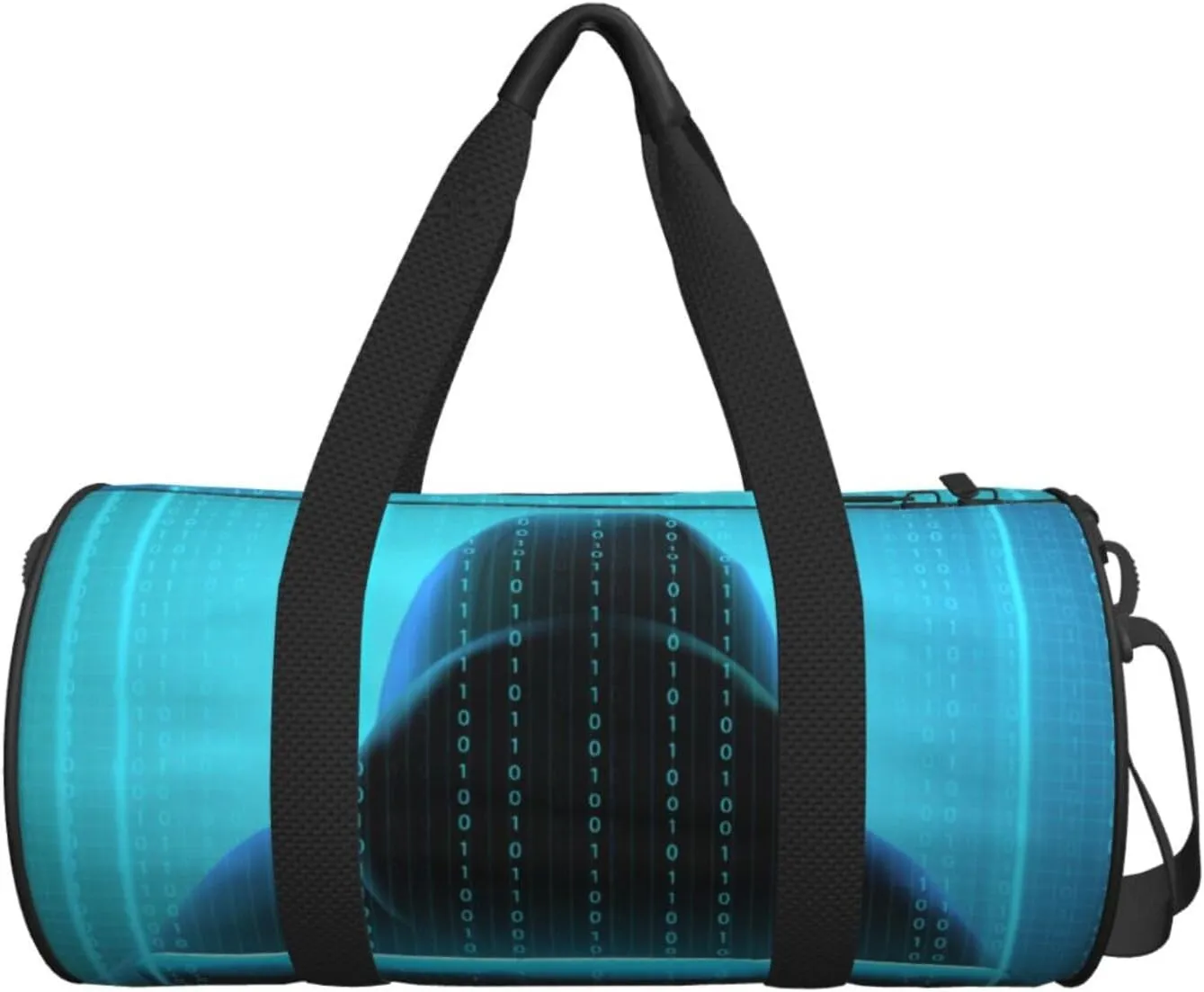 Travel Duffle Bag for Men Women, Hacker Code Duffle Bags for Sport Gym Overnight Luggage
