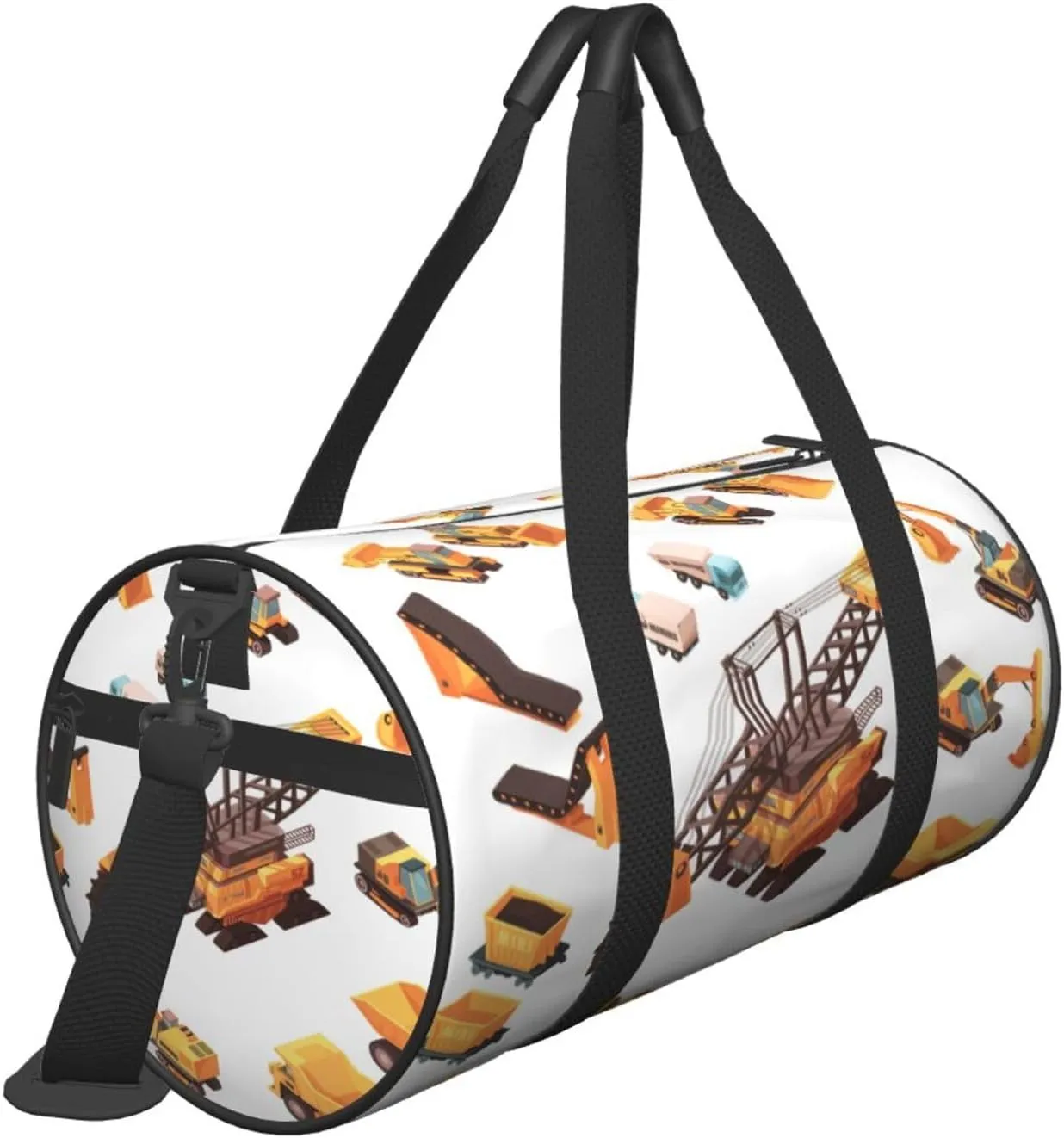 Travel Duffle Bag for Men Women, Mining Machinery Duffle Bags for Sport Gym Overnight Luggage