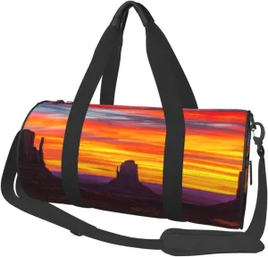 Travel Duffle Bag for Men Women, Monument Valley Duffle Bags for Sport Gym Overnight Luggage
