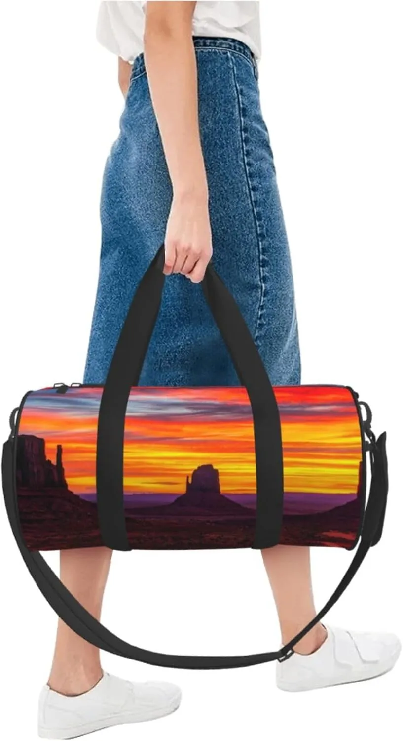 Travel Duffle Bag for Men Women, Monument Valley Duffle Bags for Sport Gym Overnight Luggage