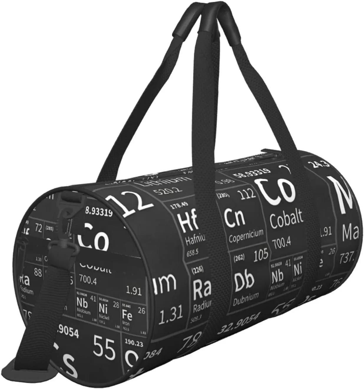 Travel Duffle Bag for Men Women, Periodic Table Science Chemistry Duffle Bags for Sport Gym Overnight Luggage