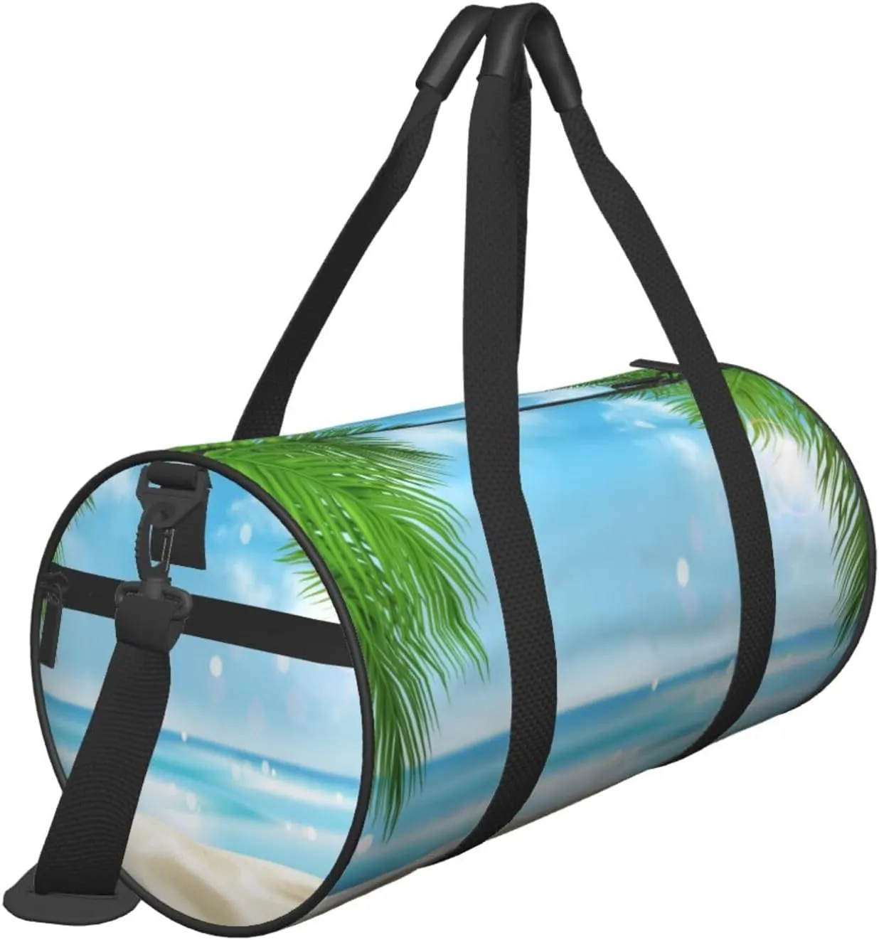 Travel Duffle Bag for Men Women, Sea Beach Tree Flower Duffle Bags for Sport Gym Overnight Luggage