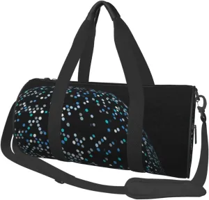 Travel Duffle Bag for Men Women, Sphere Polka Dots Duffle Bags for Sport Gym Overnight Luggage