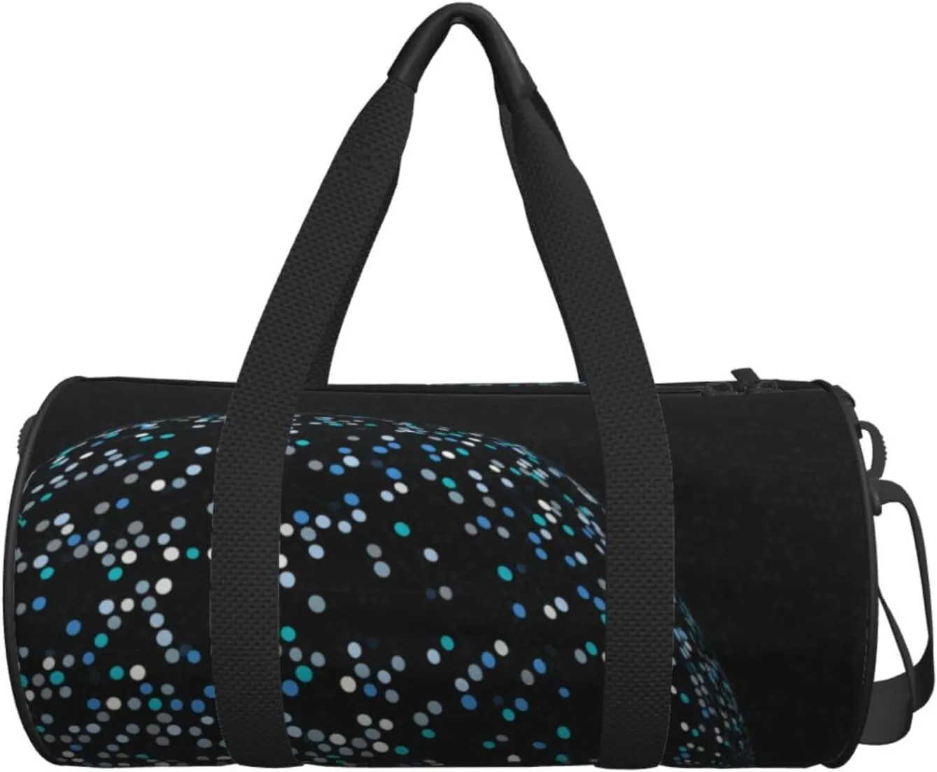 Travel Duffle Bag for Men Women, Sphere Polka Dots Duffle Bags for Sport Gym Overnight Luggage