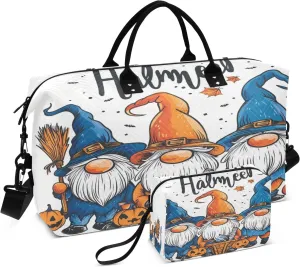 Travel Duffle Bag, Halloween Dwarf Gym Bag with Storage Bag Weekender Overnight Bag for Men Women Trip Sports Yoga