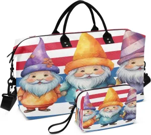 Travel Duffle Bag, Three Dwarfs Gym Bag with Storage Bag Weekender Overnight Bag for Men Women Trip Sports Yoga