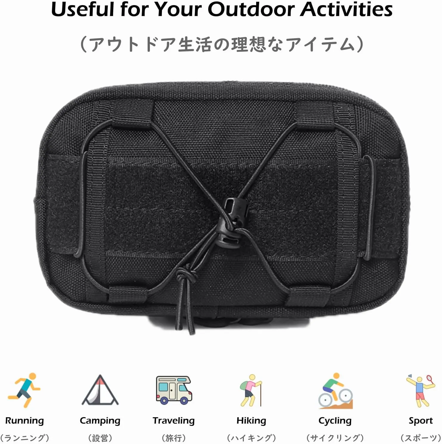 TRIWONDER Molle Pouches Tactical Admin EDC Gear Utility Pouch Waist Bags for Small Tool Horizontal Modular Organization