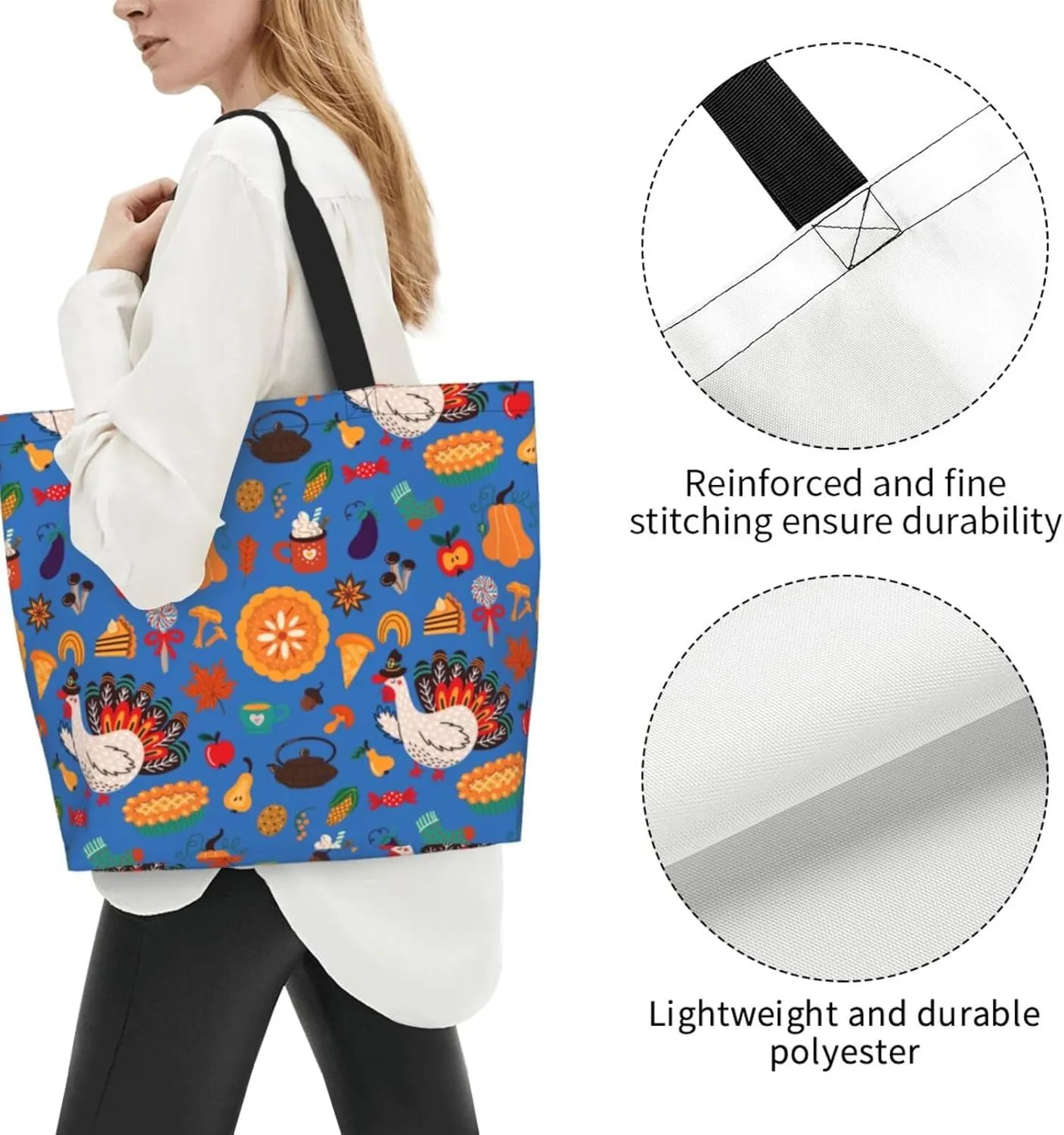 Twelve constellations Tote Bag Shopping Bag Portable Handbags Tote Shoulder Bucket Bags for Women