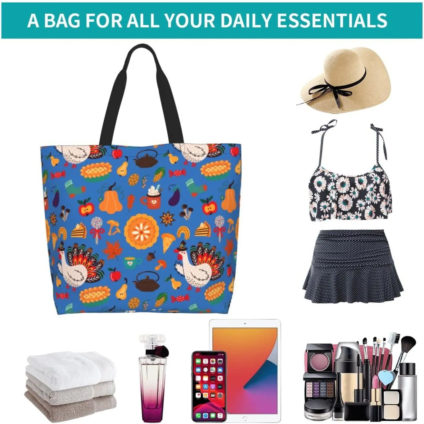 Twelve constellations Tote Bag Shopping Bag Portable Handbags Tote Shoulder Bucket Bags for Women