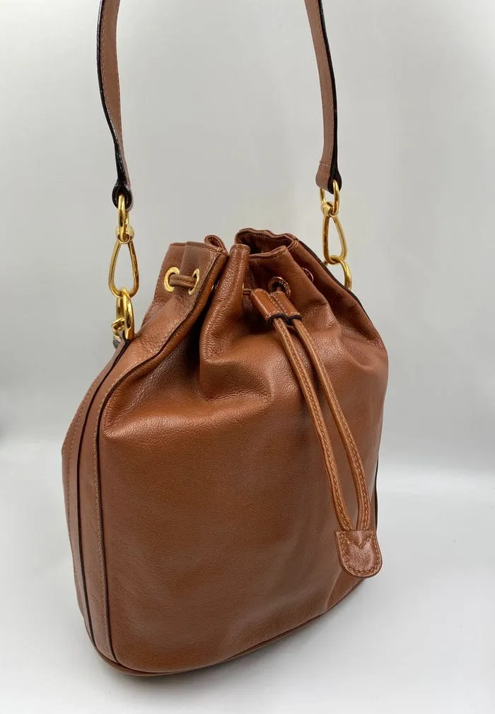Ultimate savings Gucci w Handles Chic Bag Bamboo Bucket Tan