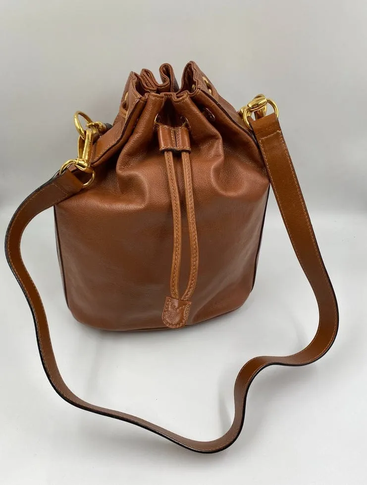 Ultimate savings Gucci w Handles Chic Bag Bamboo Bucket Tan