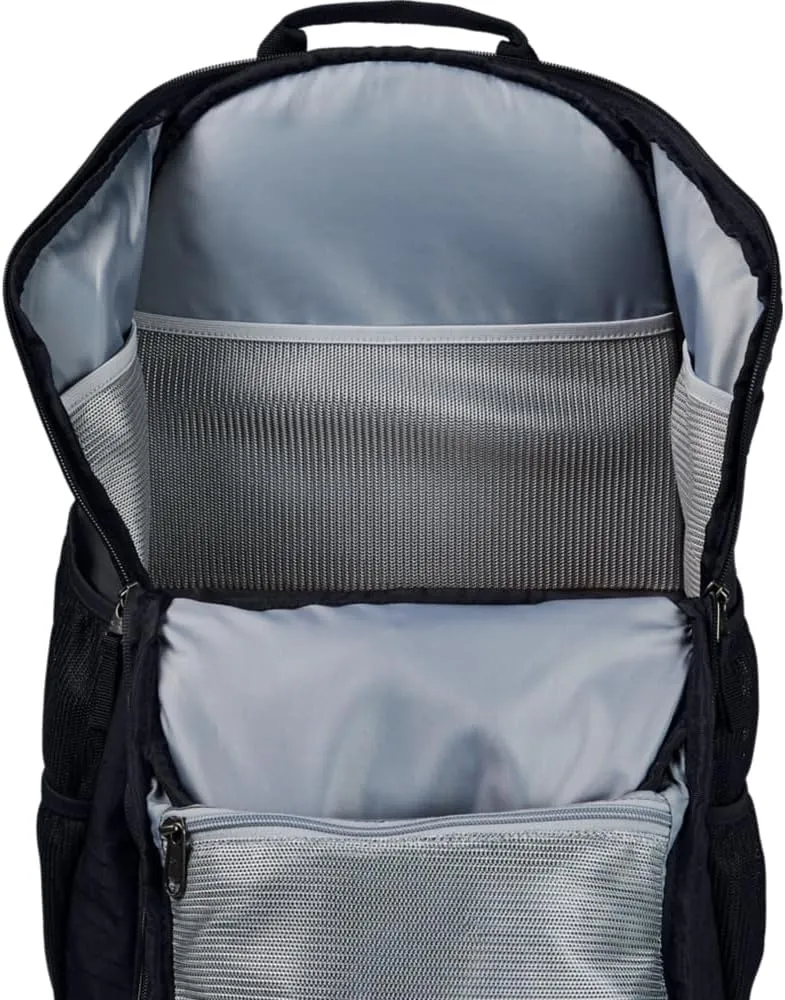 Under Armour mens Yard Baseball Backpack , Black (001)/White , One Size