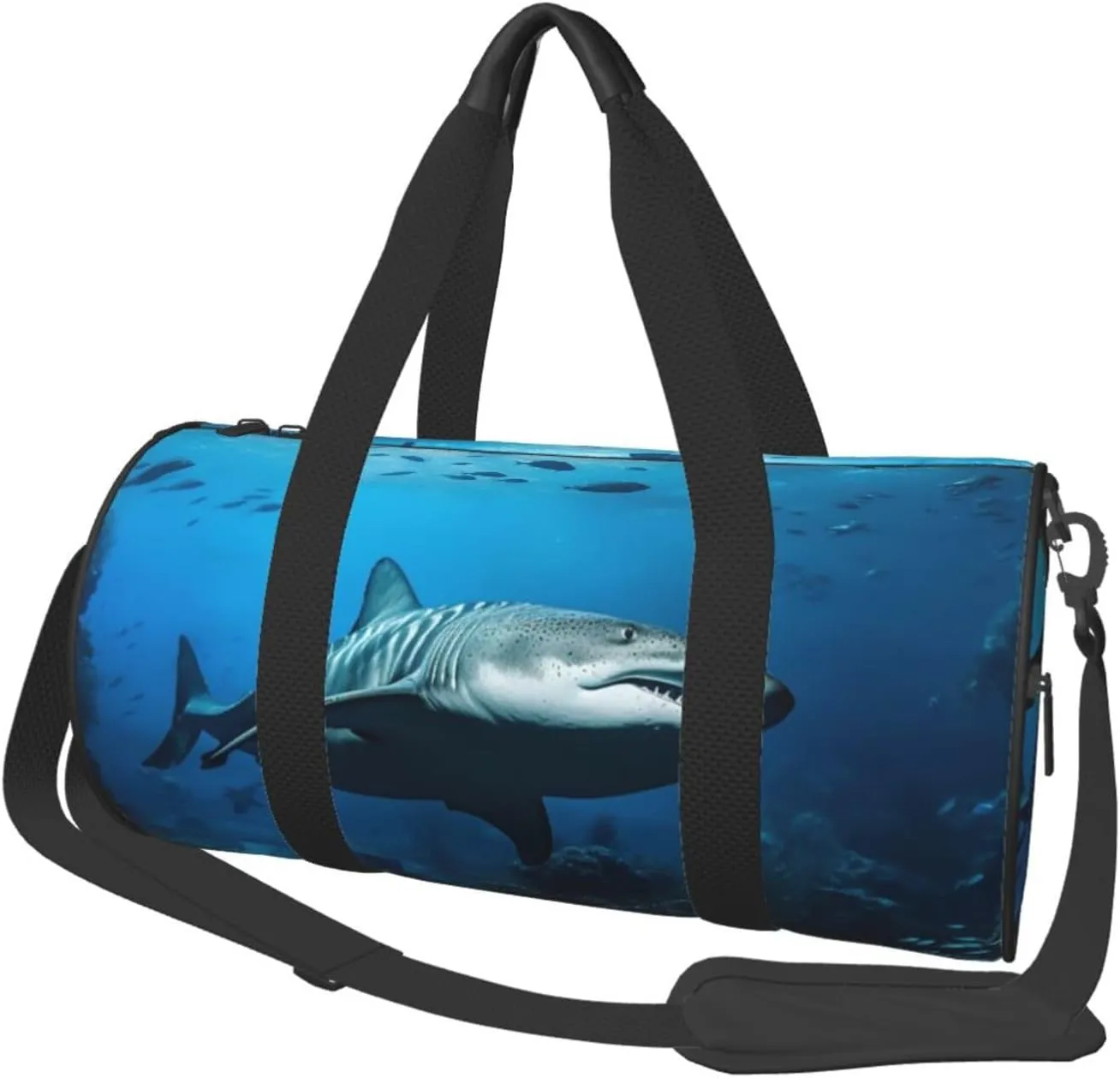 Underwater Wildlife Travel Duffle Bag for Men Women Sport Gym Bag Foldable Weekender Bag Carry on Overnight Bag for Travel Swimming Basketball