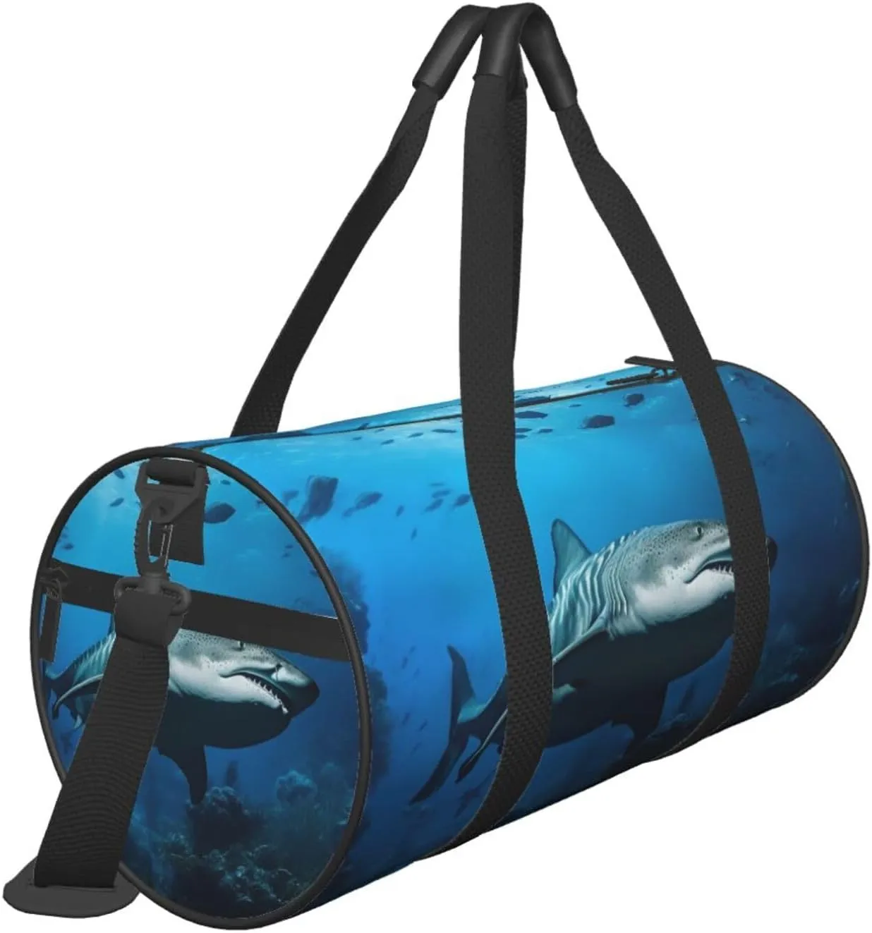 Underwater Wildlife Travel Duffle Bag for Men Women Sport Gym Bag Foldable Weekender Bag Carry on Overnight Bag for Travel Swimming Basketball