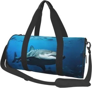 Underwater Wildlife Travel Duffle Bag for Men Women Sport Gym Bag Foldable Weekender Bag Carry on Overnight Bag for Travel Swimming Basketball