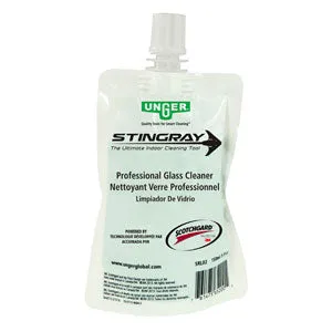 Unger® Stingray Professional Glass Cleaning Liquid, 150 mL Pouch