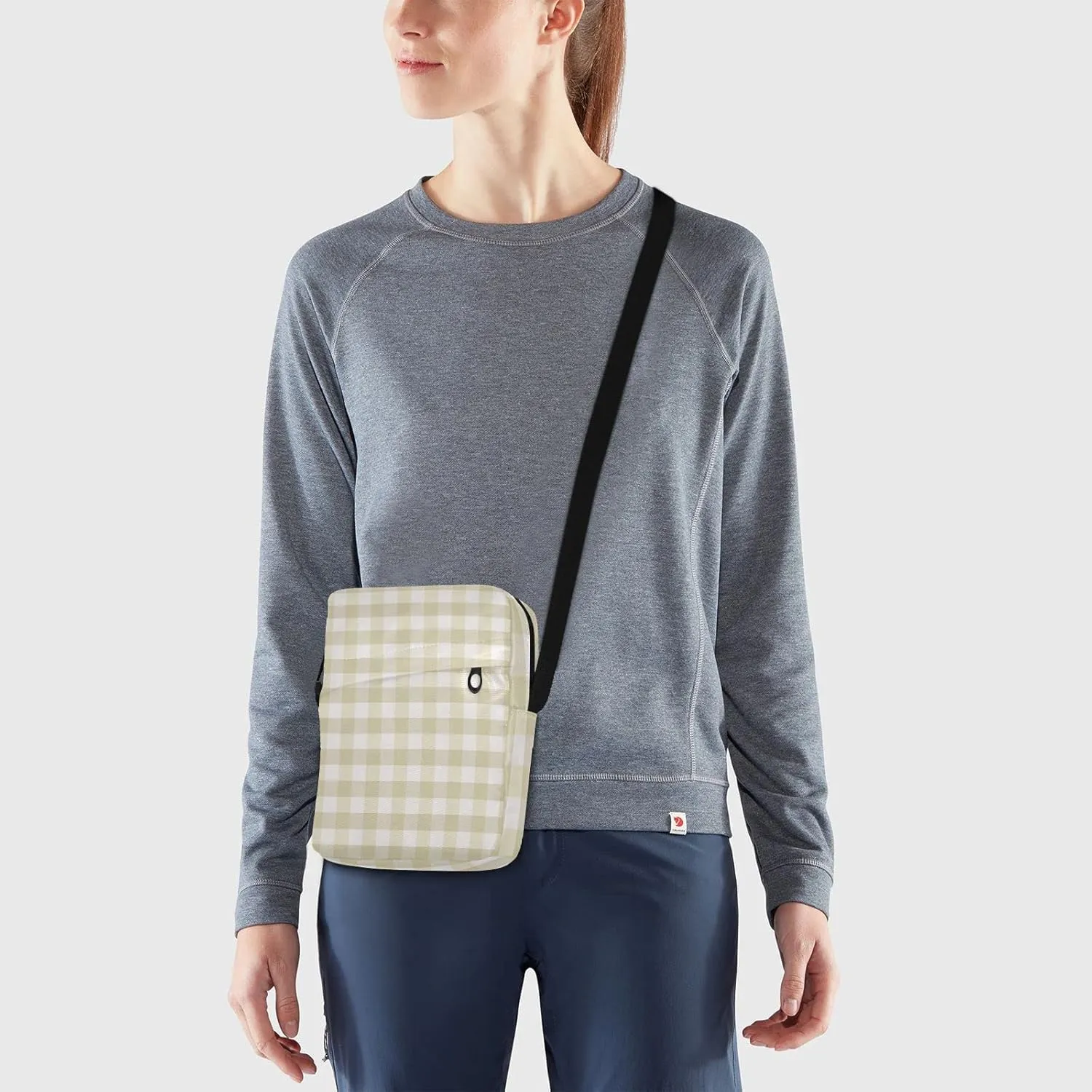 Unisex Crossbody Bag, Flannel Patterns Red Black Durable Sling Side Shoulder bags for men women, One Size