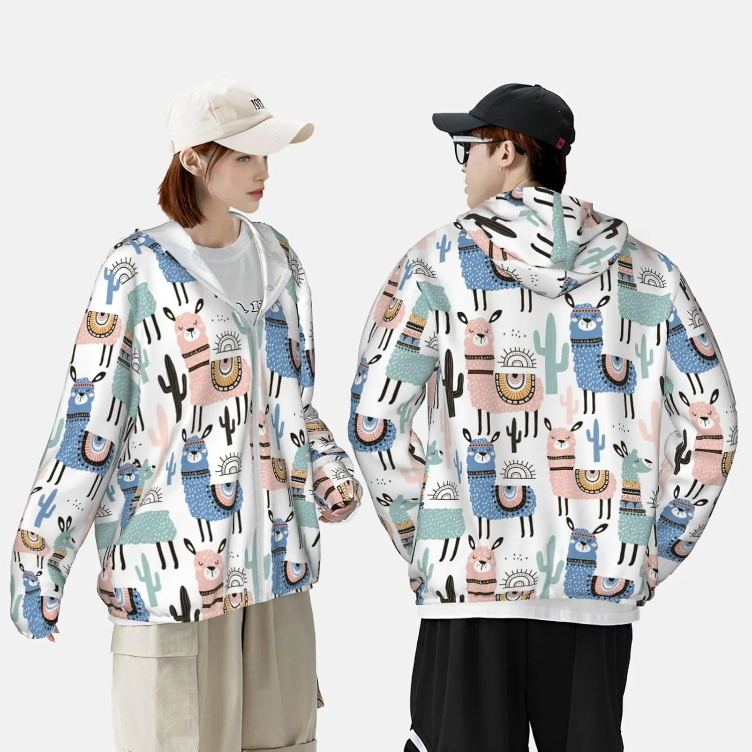 Unisex Long Sleeve Sun Protection Performance Hoodie Shirt UPF 50 