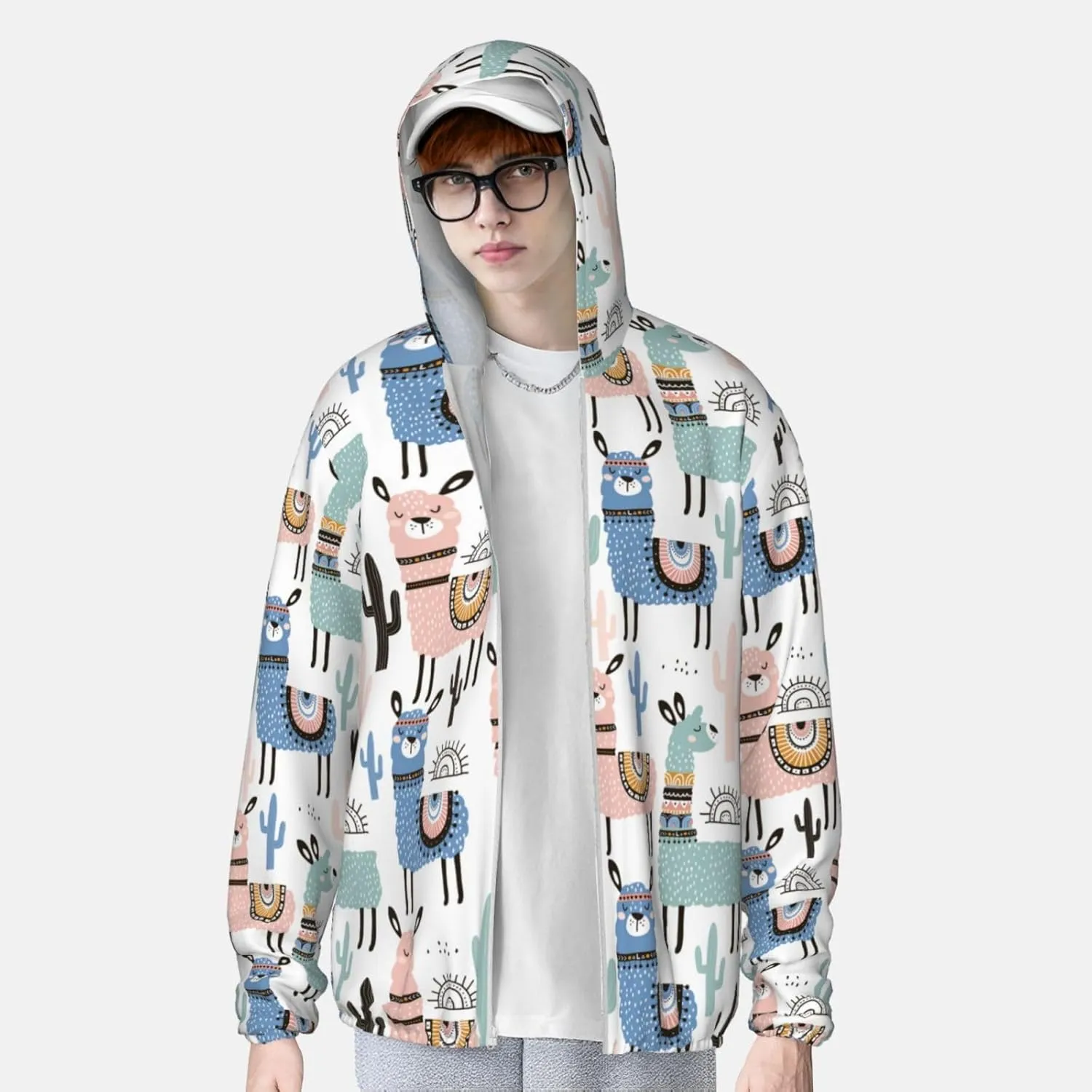 Unisex Long Sleeve Sun Protection Performance Hoodie Shirt UPF 50 