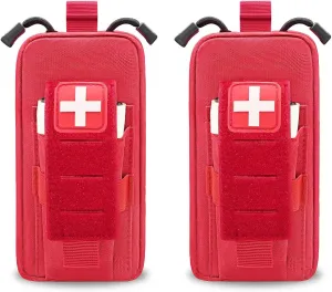 Upgrade Laser Cut 1000D Molle Ifak Pouch, 5 Colors Single-Handed Operation Tactical EMT Medical Pouch Bag