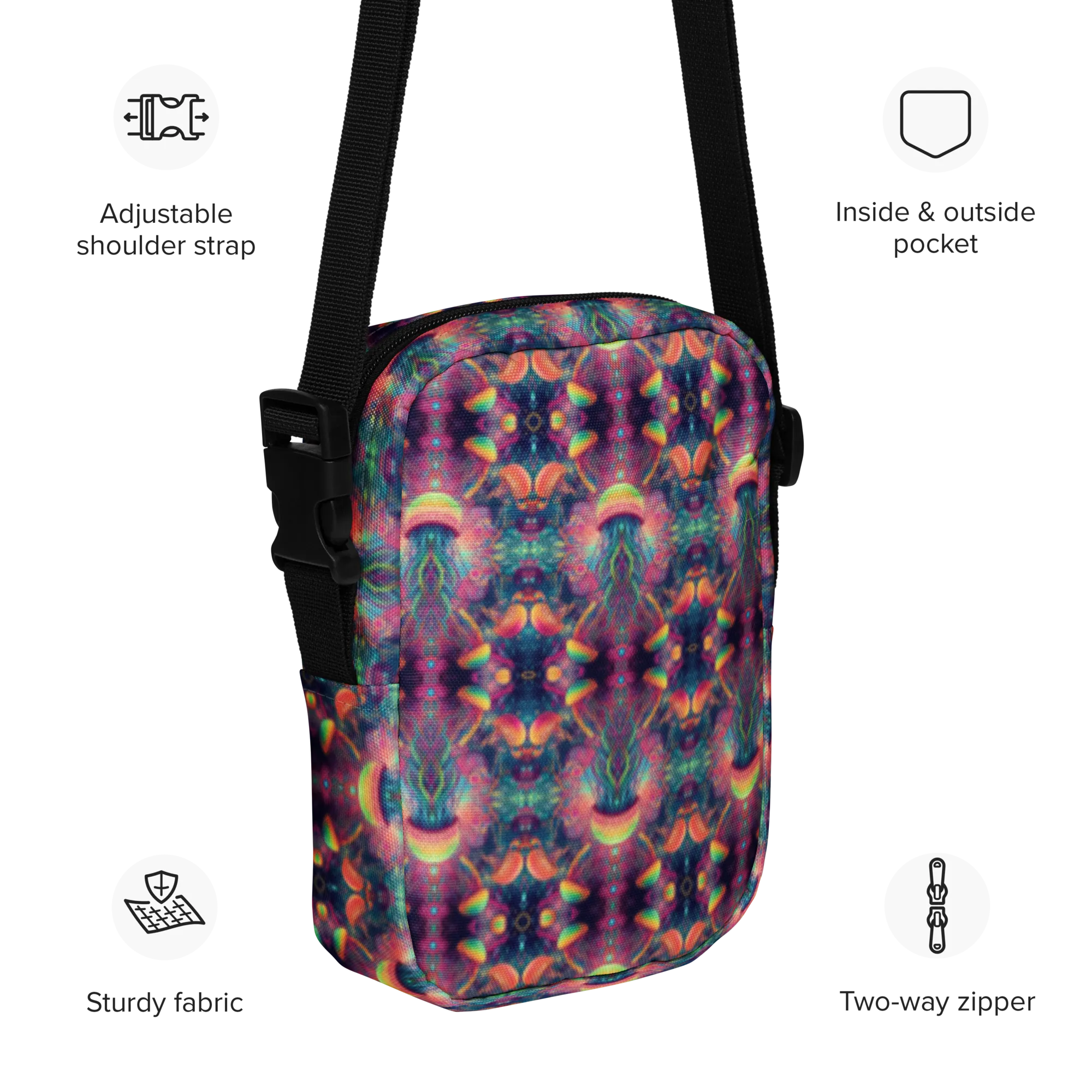Utility crossbody bag - PSYJELLYFISH