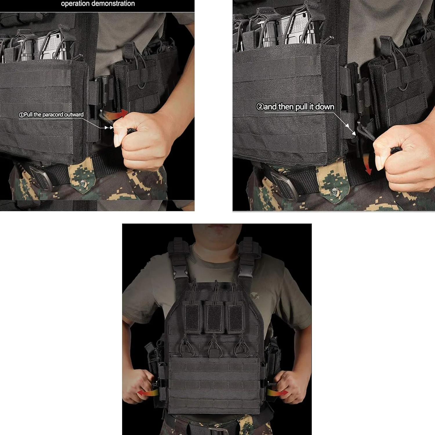 vAv YAKEDA Outdoor Tactical Vest Airsof Vest for Men