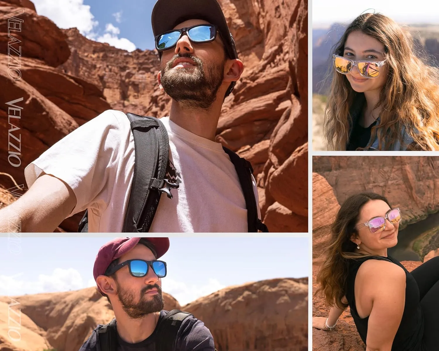 VELAZZIO Mens Sunglasses Polarized With UV400 Protection, Fits for Women Fashion Driving, Fishing, Sports, Beach, Golfing