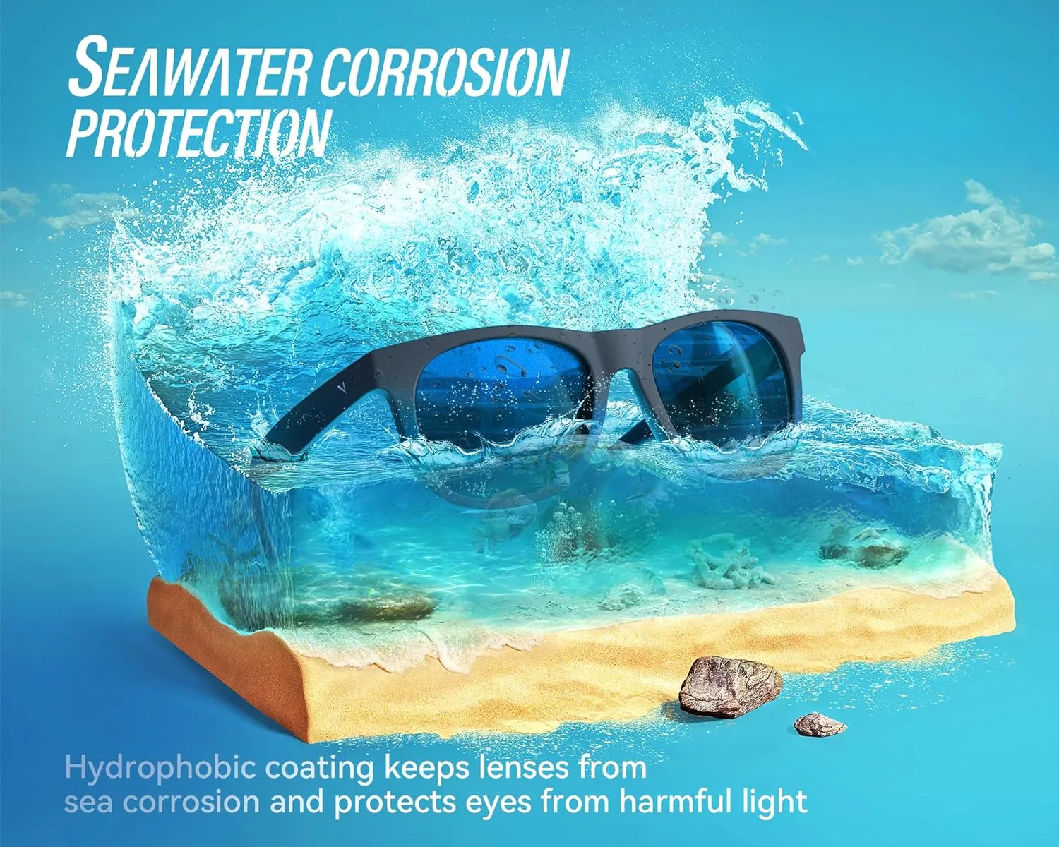 VELAZZIO Mens Sunglasses Polarized With UV400 Protection, Fits for Women Fashion Driving, Fishing, Sports, Beach, Golfing