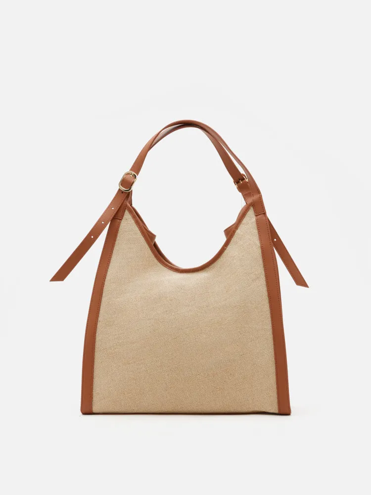Verona Canvas Structured Tote