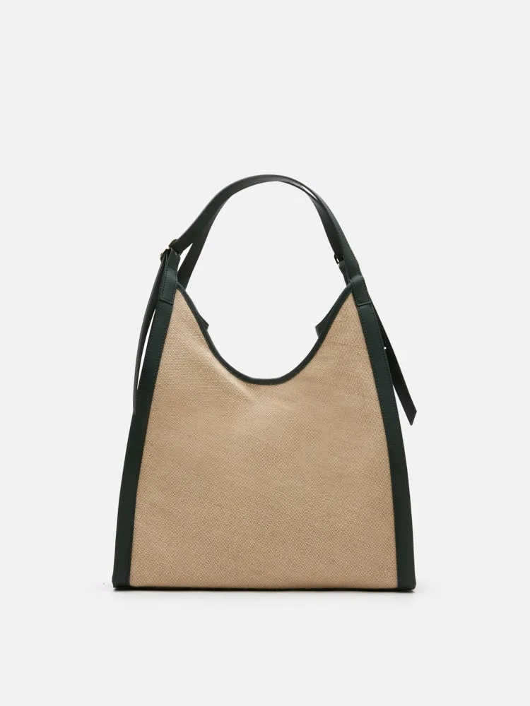 Verona Canvas Structured Tote