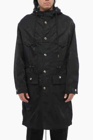 Versace Jacquard Nylon LA GRECA Hooded Parka