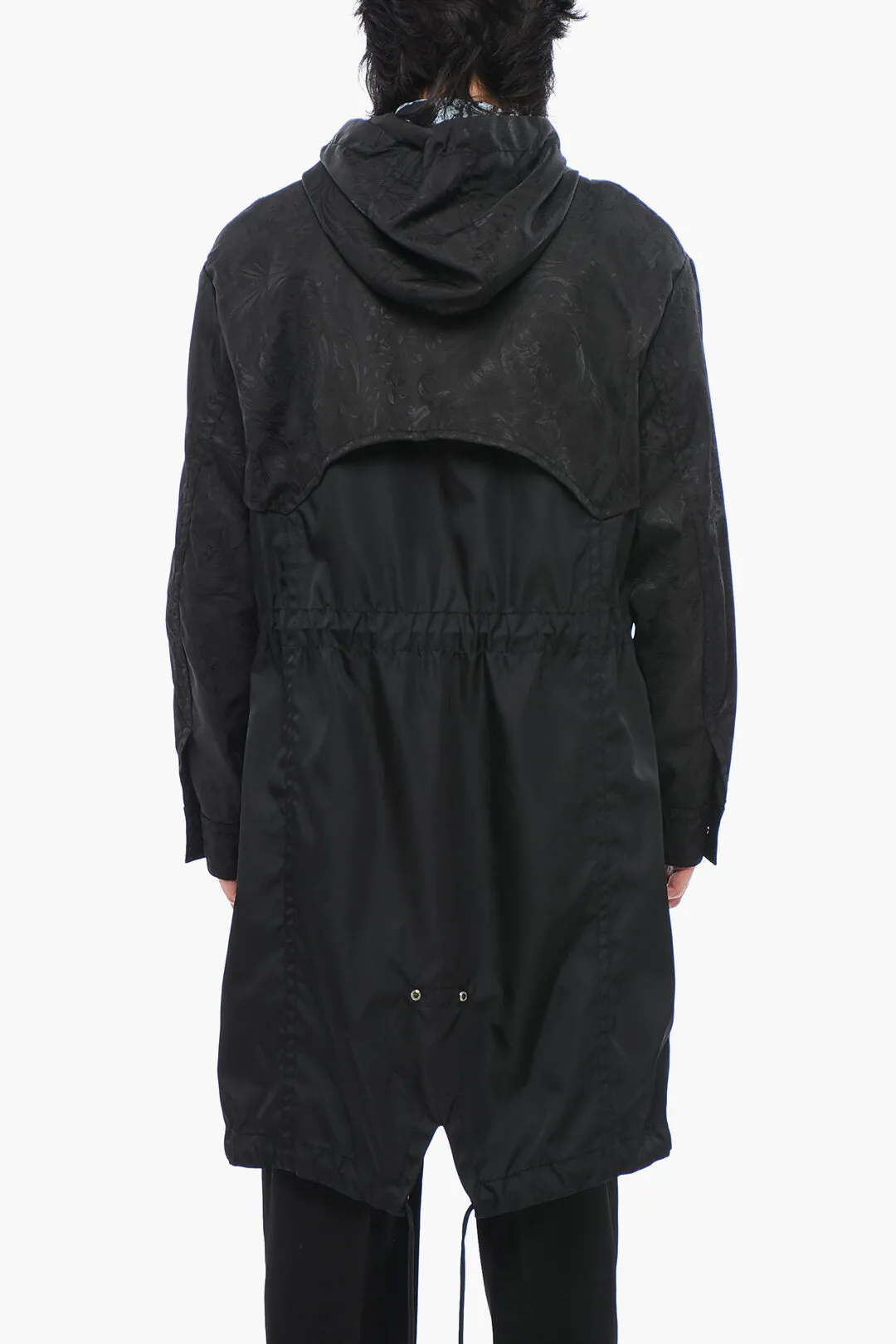 Versace Jacquard Nylon LA GRECA Hooded Parka