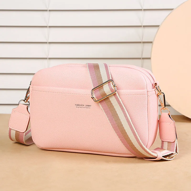 Versatile Women's Durable Trendy Solid Color Phone Bags