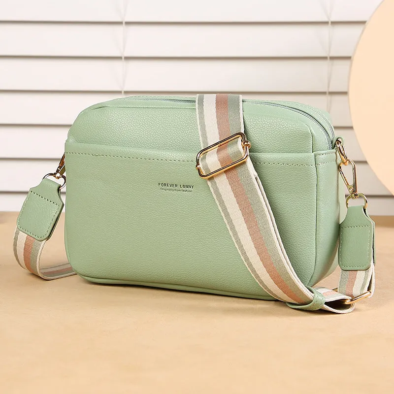 Versatile Women's Durable Trendy Solid Color Phone Bags
