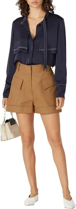 Victoria Beckham Rent the Runway Pre-Loved Camel Tailored Shorts