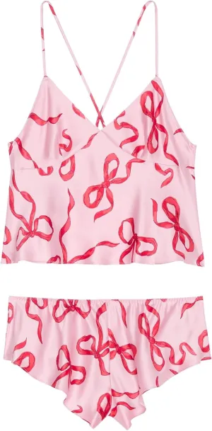 Victoria's Secret Fashion Show '24 Women's Satin Open-Back Cami & Shorts Set (XS-L)