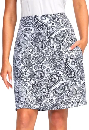 Viodia Women's 20" Knee Length Skorts Skirts UPF50  Athletic Tennis Golf Skirt for Women Casual Summer Skirts