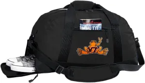 Virginia Tech Peace Frog Duffel Bag - Virginia Tech Peace Frogs Gym Bags w/Shoe Pocket