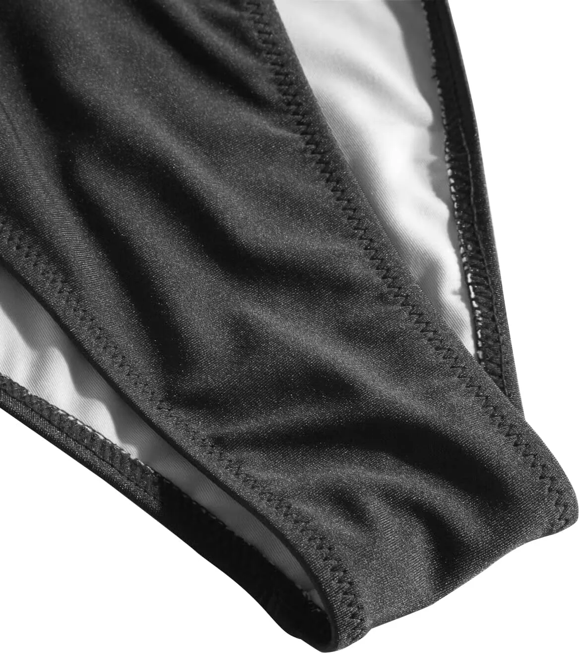 VOLAFA Women's Triangle Bikini Sets Tie Sexy Thong Solid Cheeky Swimsuit Brazillian Two Piece Bathing Suit