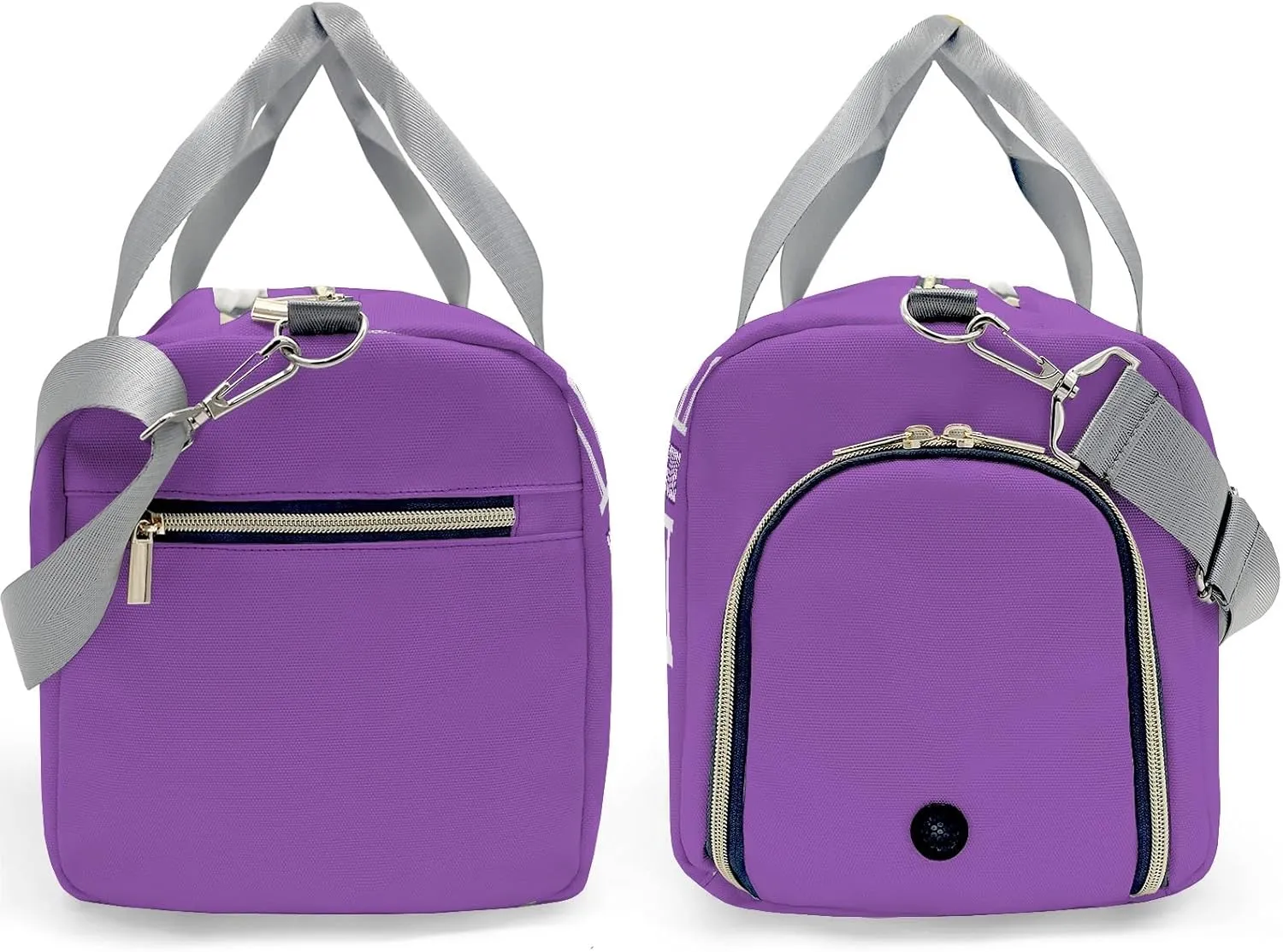 Volleyball Monogram Purple Personalized Duffel Bag with Name Custom Travel Bag for Women Men Sports Gym Dance Bags Wet Dry Pockets Shoes Compartment Overnight Weekend Bag Gift