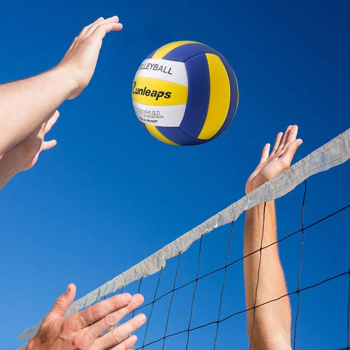 Volleyball, Waterproof Indoor Outdoor Volleyball for Beach Game Gym Training (Official Size 5)