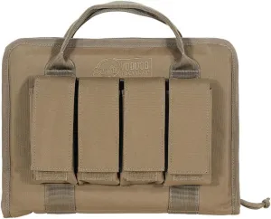 VooDoo Tactical 25-0017007000 Pistol Case with Mag Pouches, Coyote, One Size