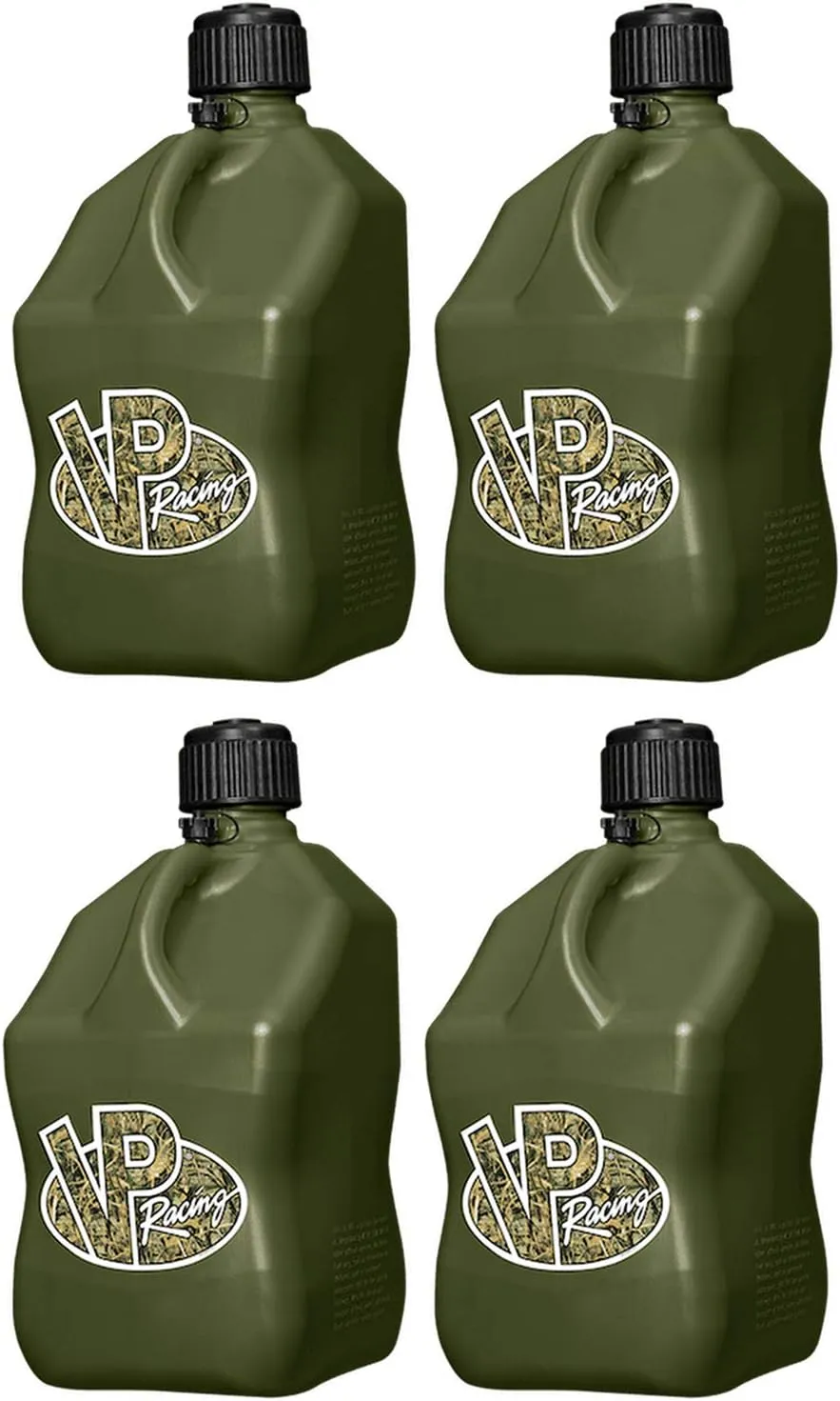 VP Racing Fuels 3842, Camo Square Motorsport Container - 5.5 Gallon (4 Pack)