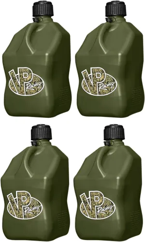 VP Racing Fuels 3842, Camo Square Motorsport Container - 5.5 Gallon (4 Pack)