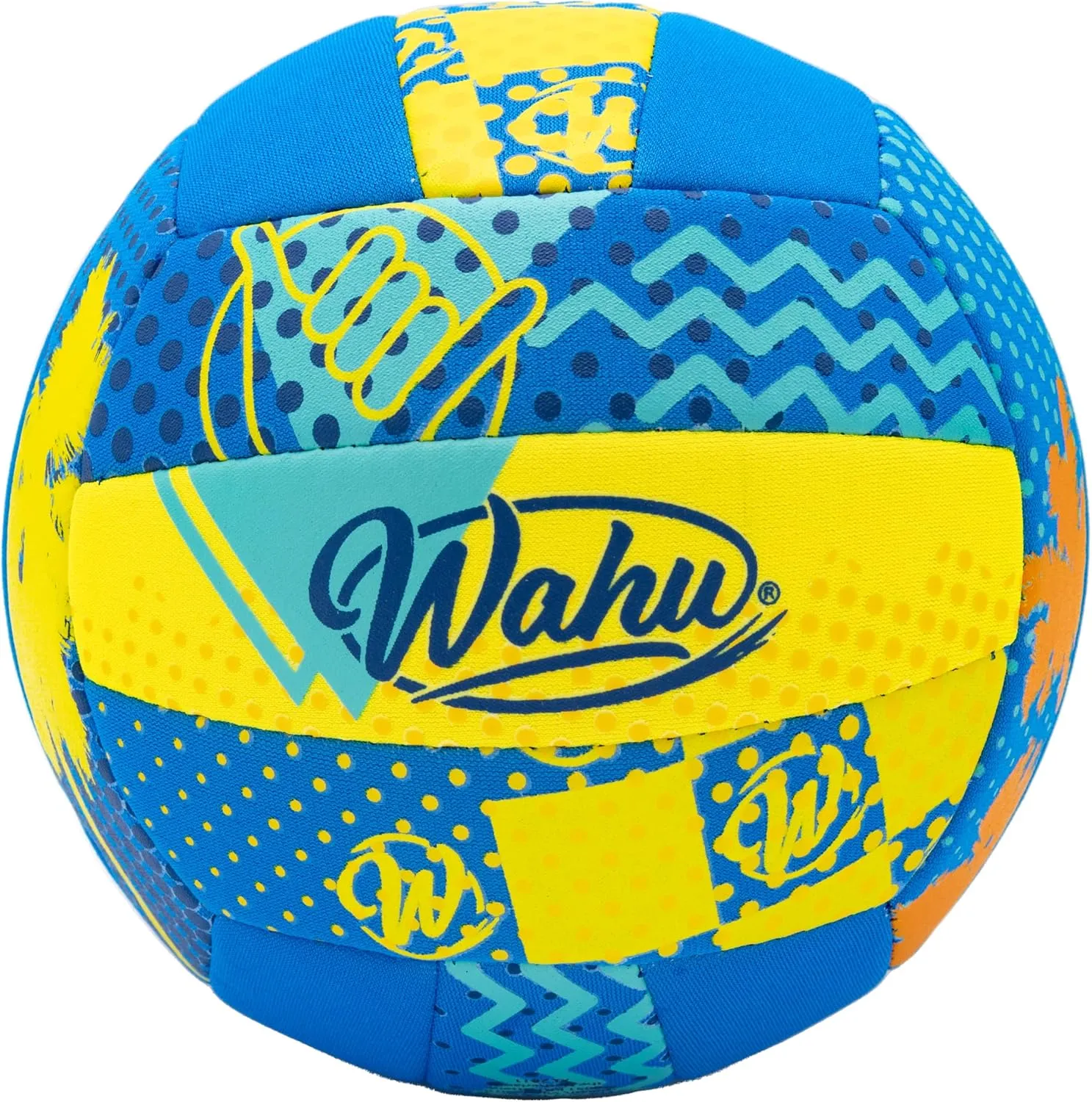 WAHU 100% Waterproof All-Purpose Pool Ball for Beach Volleyball, Soccer, and More, 6.5" Round Water Ball for Beach and Pool Sports Games